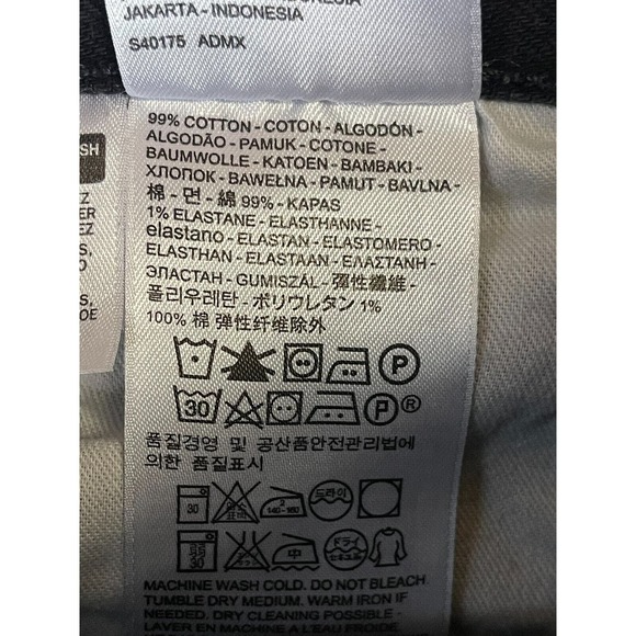 Levis Jeans Mens 42x32 Black 501 XX Denim Button Fly Casual Straight Adult - Picture 9 of 14